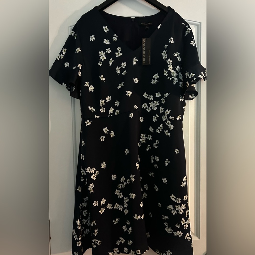 New Banana Republic floral dress.